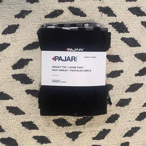 Pajar Black and white flannel pj set